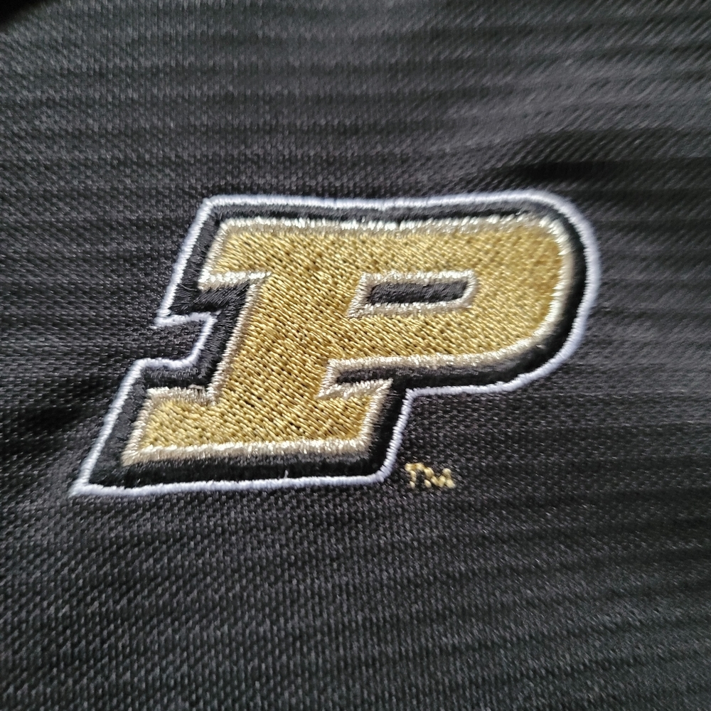 PURDUE BOILMAKERS FOOTBALL POLO! NICE!🟨⬛️🟨⬛️🟨⬛️🏈🏈🏈🏈🏈🏈🏈 - Picture 2 of 3